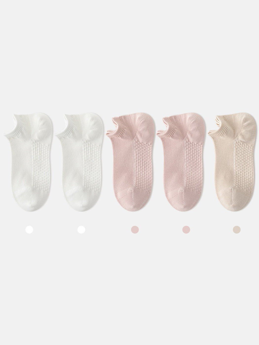 Women's Thin Cotton Mesh Breathable Ankle Socks