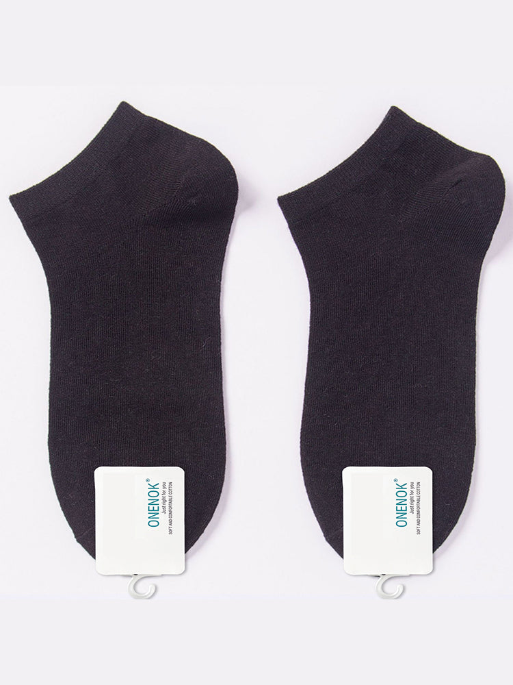 Women's Pure Cotton Candy Color Casual Short Socks