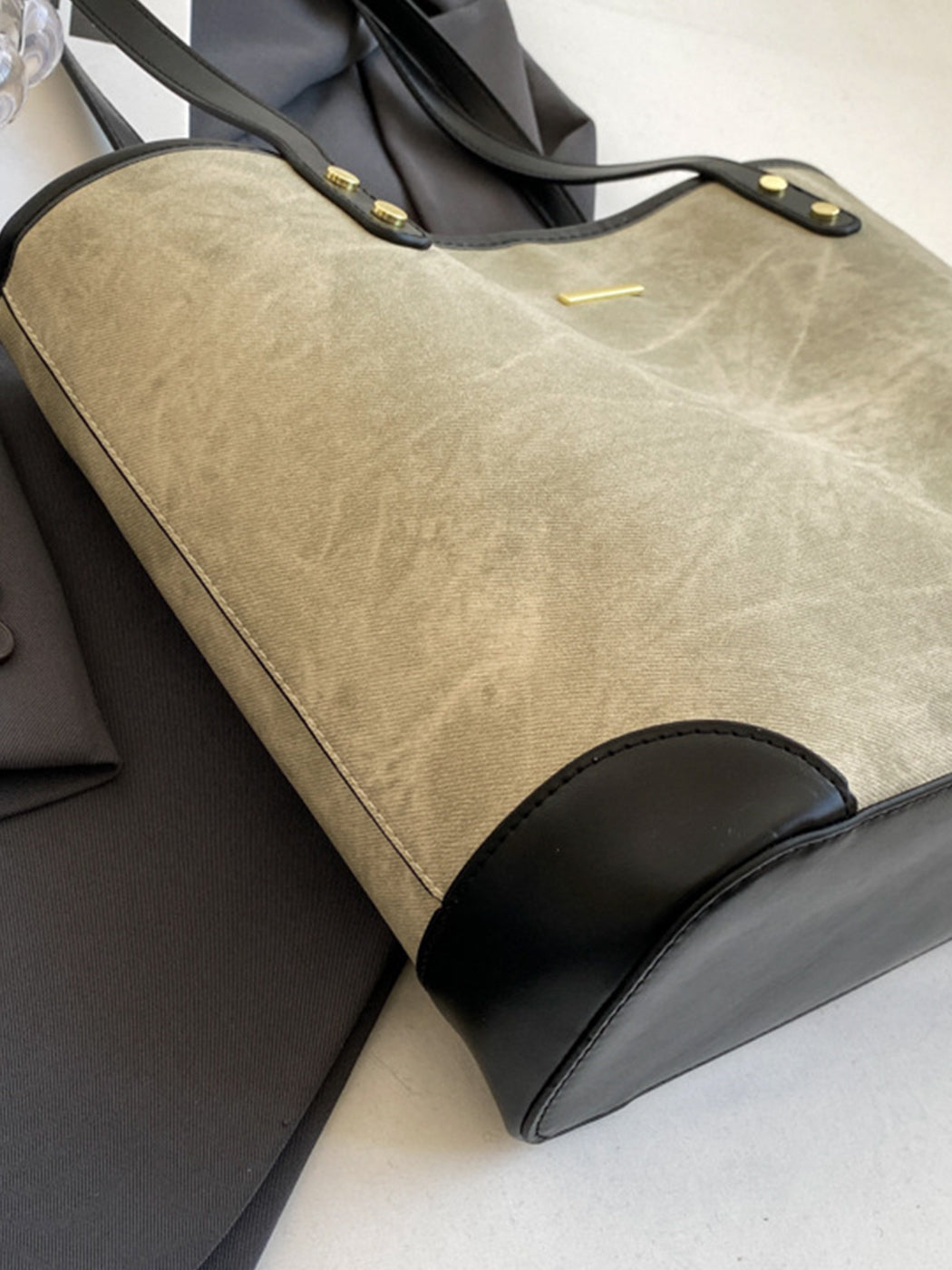 Fashion Textured Large Capacity Tote Shoulder Bag