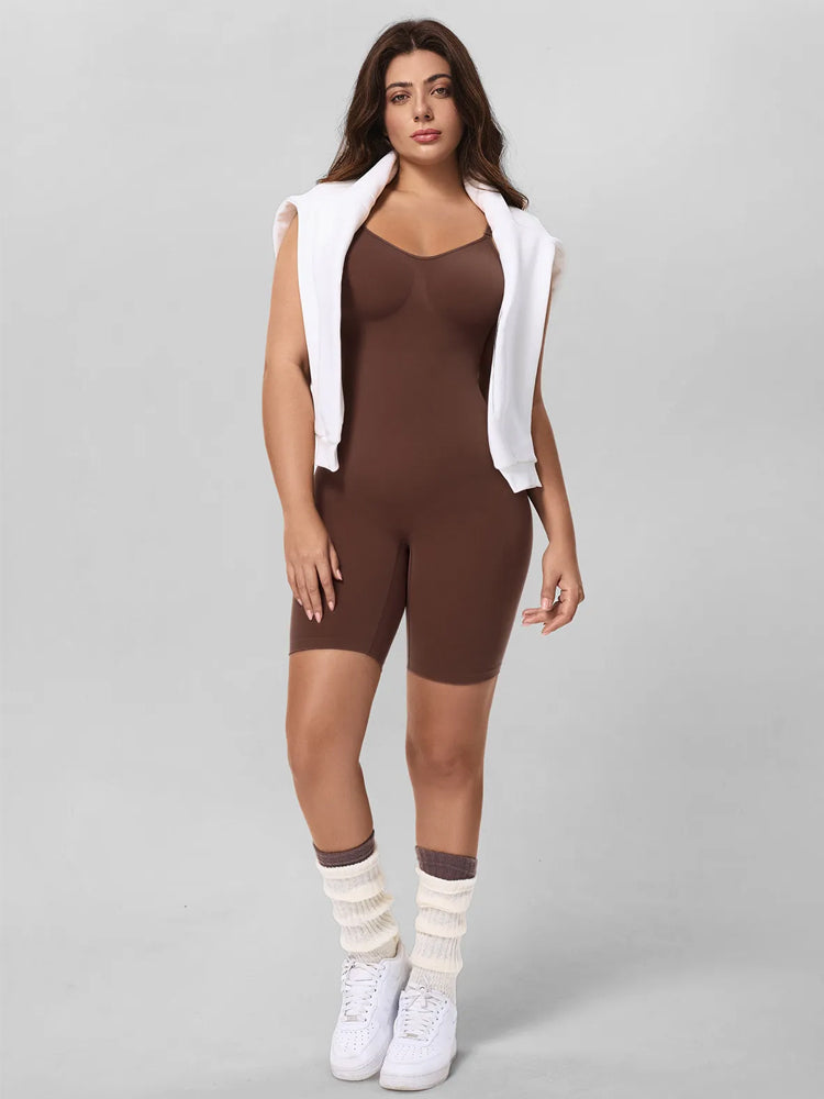 Tummy Control Faja Seamless Sculpting Bodysuit Mid Thigh Shapewear