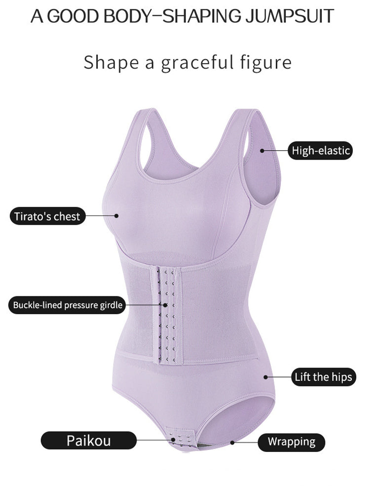 Plus Size High-Waisted Shapewear Bodysuit for Women