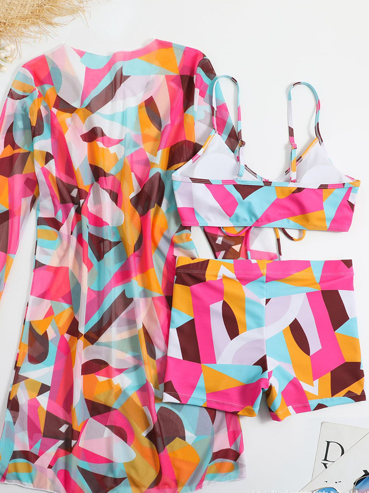 Women's Sexy 3-Piece European Swimwear Set