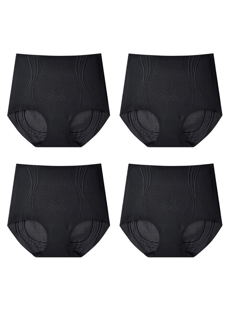 High Waist Ice Silk Cool Tummy Control Briefs