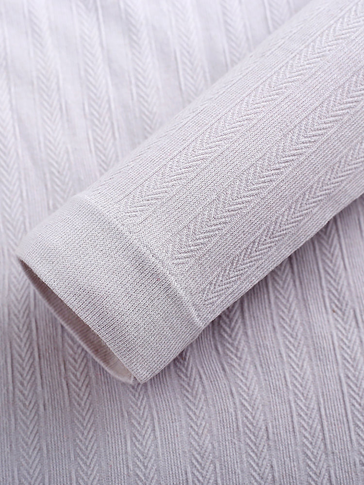 Invisible Basic Layer Thin Cotton Thermal Sets