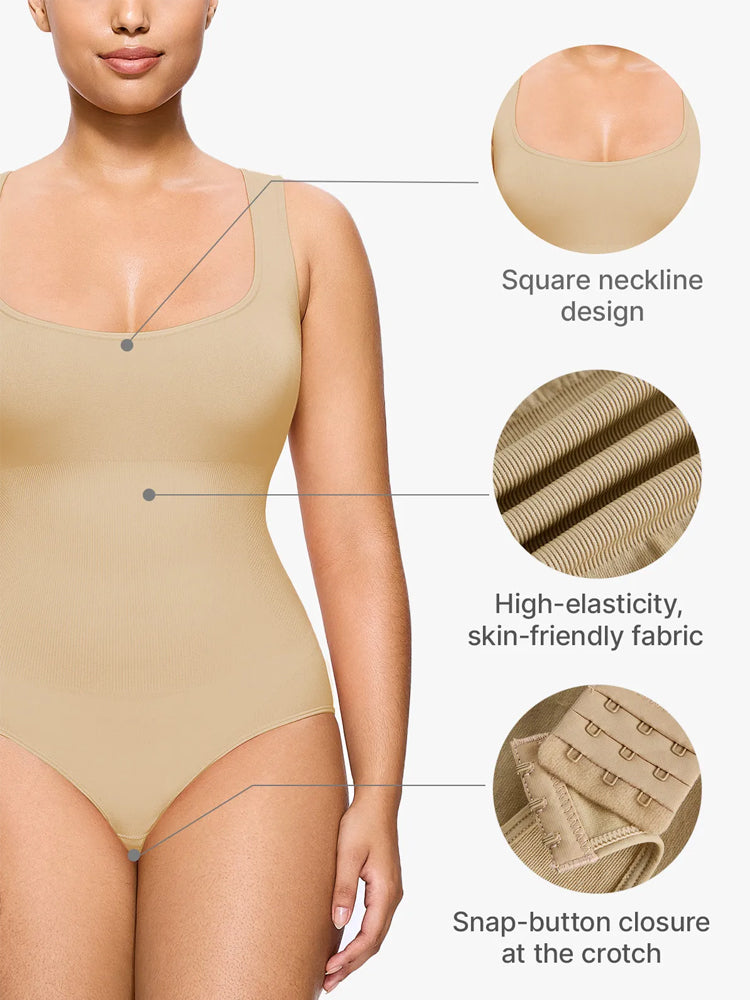 Seamless Tummy Control Slimming and hip lifting Sculpting Cami Bodysuit