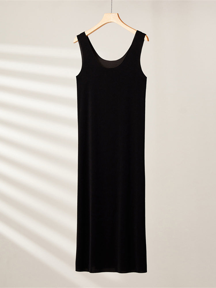 Sexy Seamless Long Ice Silk Slip Night Dresses&nbsp;