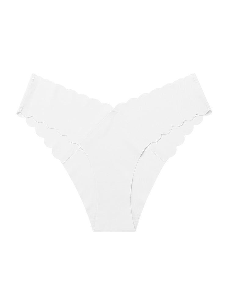 4-Pack Women's Seamless Scallop Edge Thong