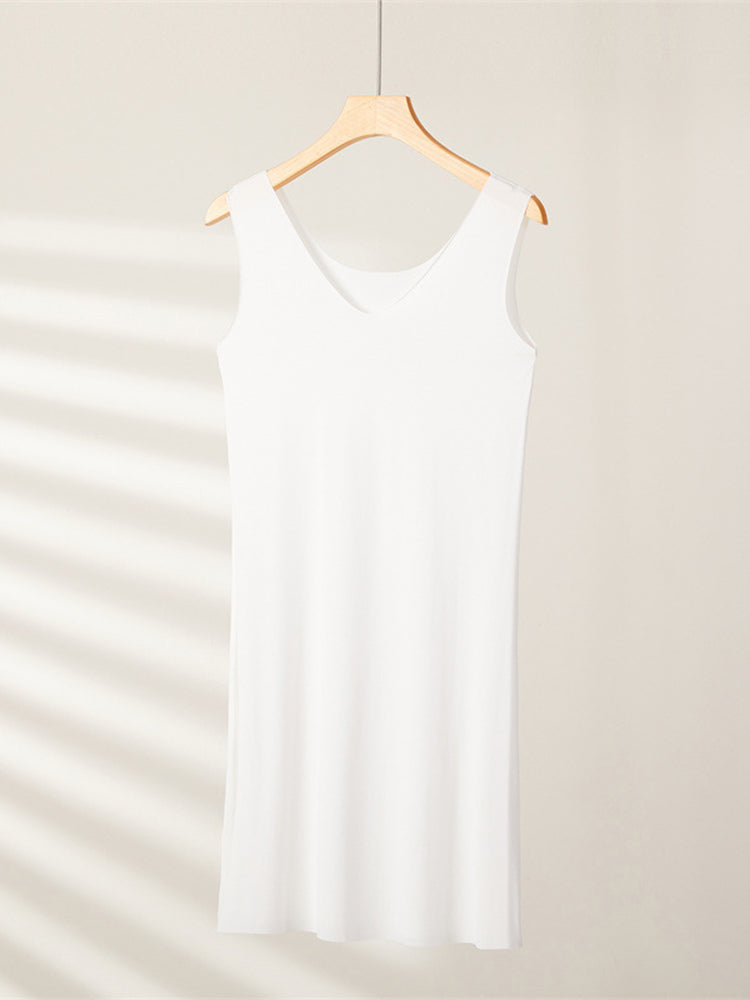 Seamless Short Ice Silk Nightdress
