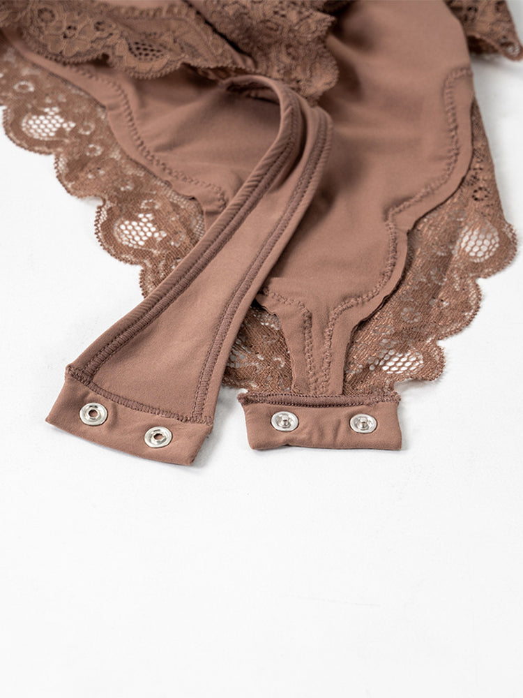 Seductive Lace Strap Bodysuit for Women