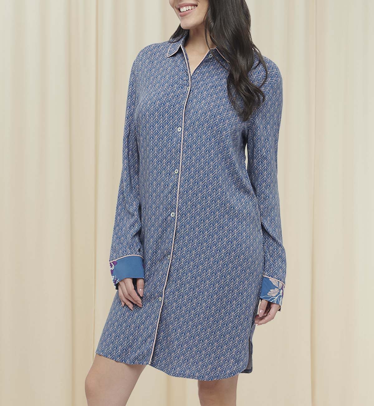 Boyfriend Print Night Shirt