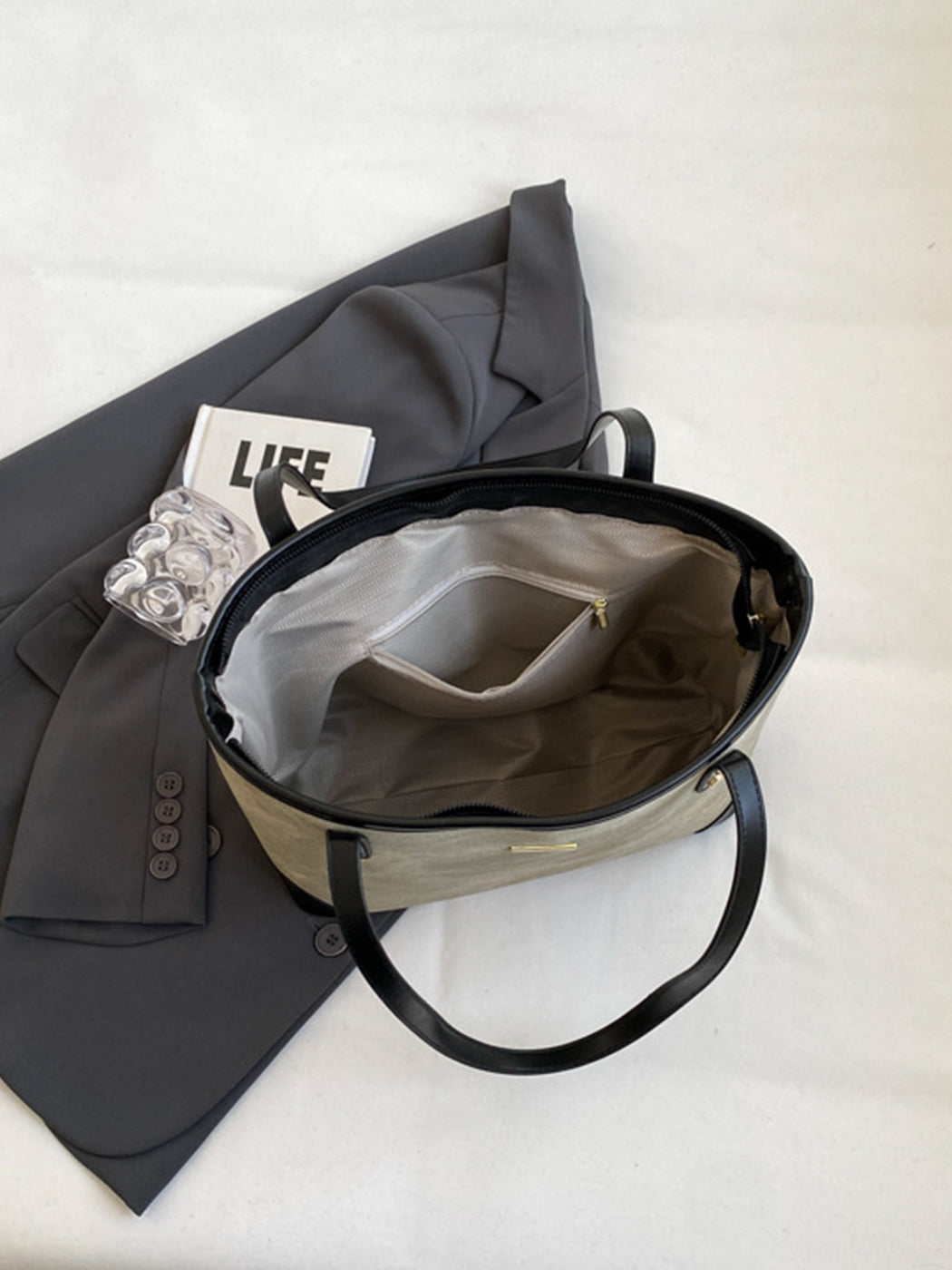 Fashion Textured Large Capacity Tote Shoulder Bag
