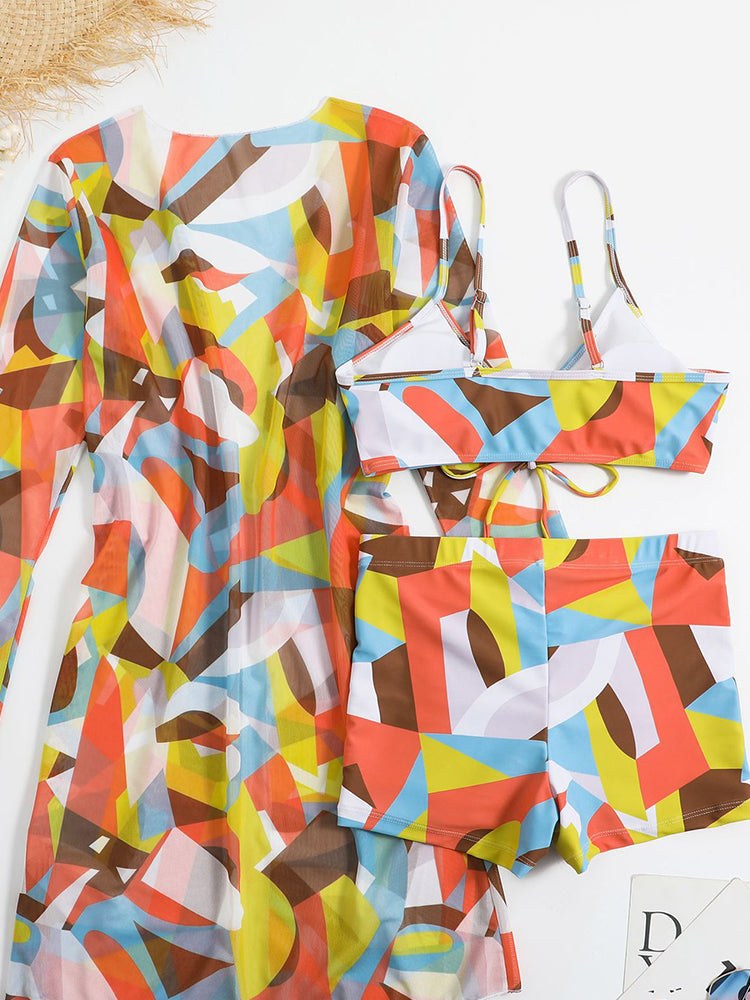 Women's Sexy 3-Piece European Swimwear Set