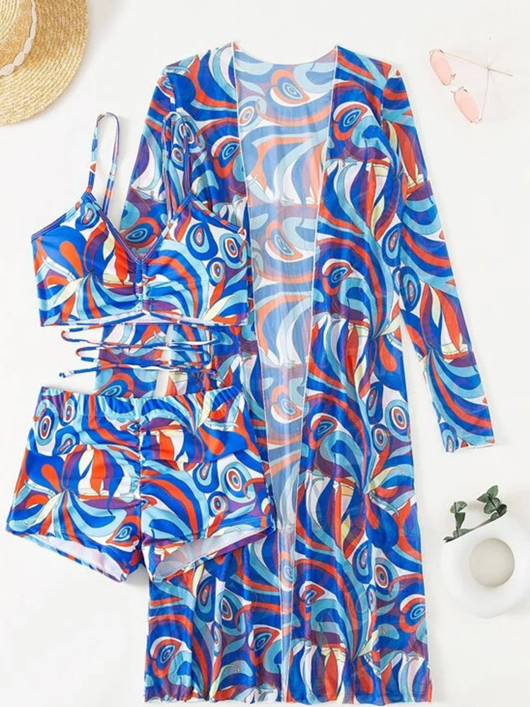 Women's Sexy 3-Piece European Swimwear Set