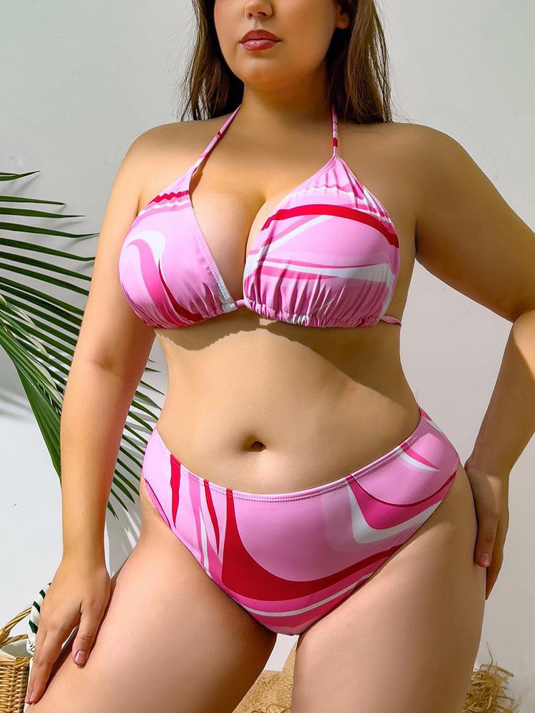 Women's Plus Size 3-Piece Bikini Set