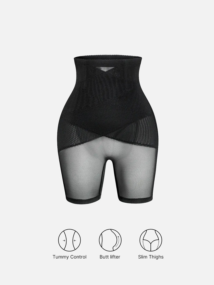 Plus Size High-Waisted Postpartum Shaping Shorts for Women