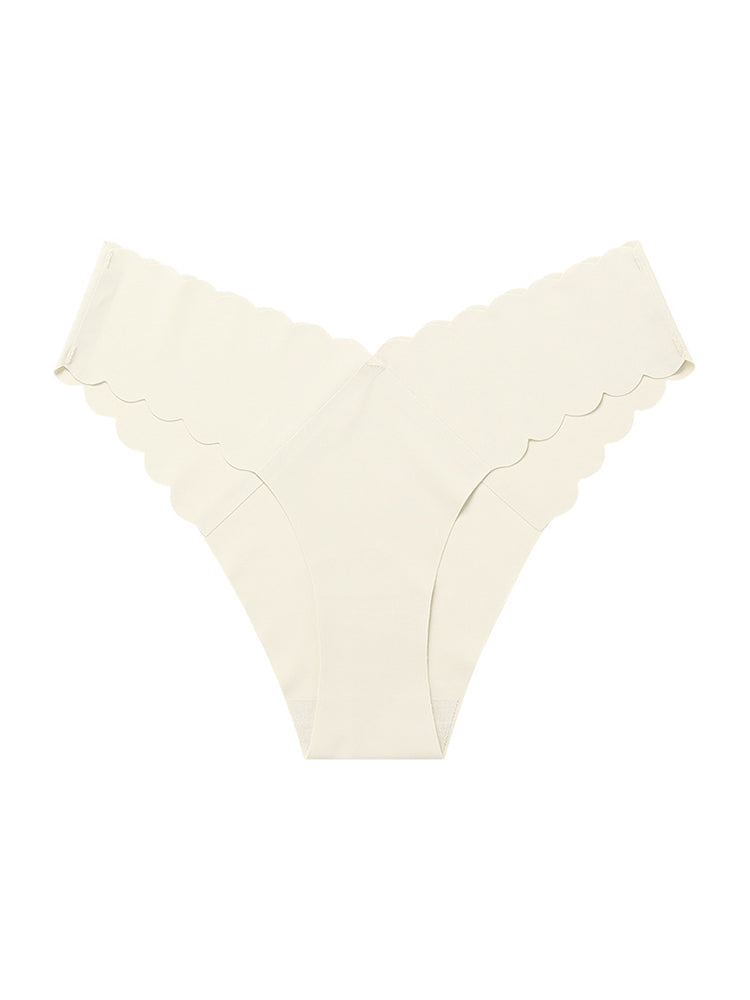 4-Pack Women's Seamless Scallop Edge Thong