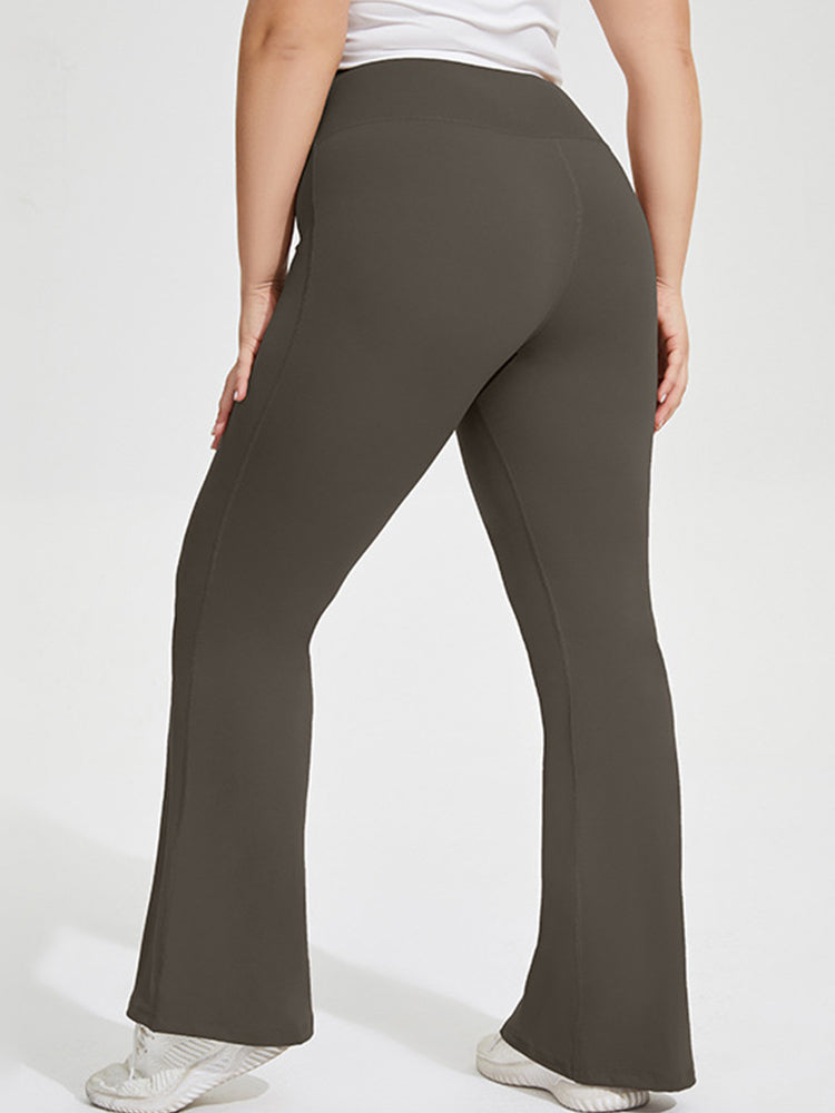 Seamless Butt-Lifting Sports Yoga Flared Trousers