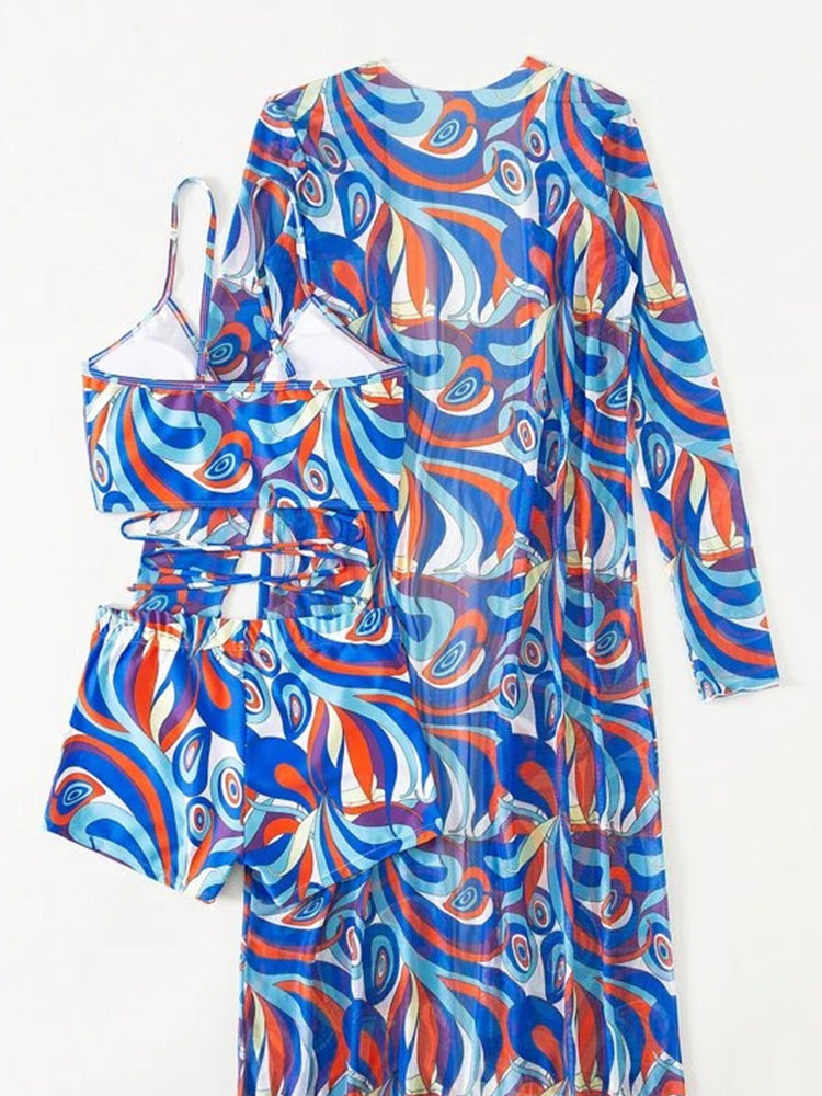 Women's Sexy 3-Piece European Swimwear Set