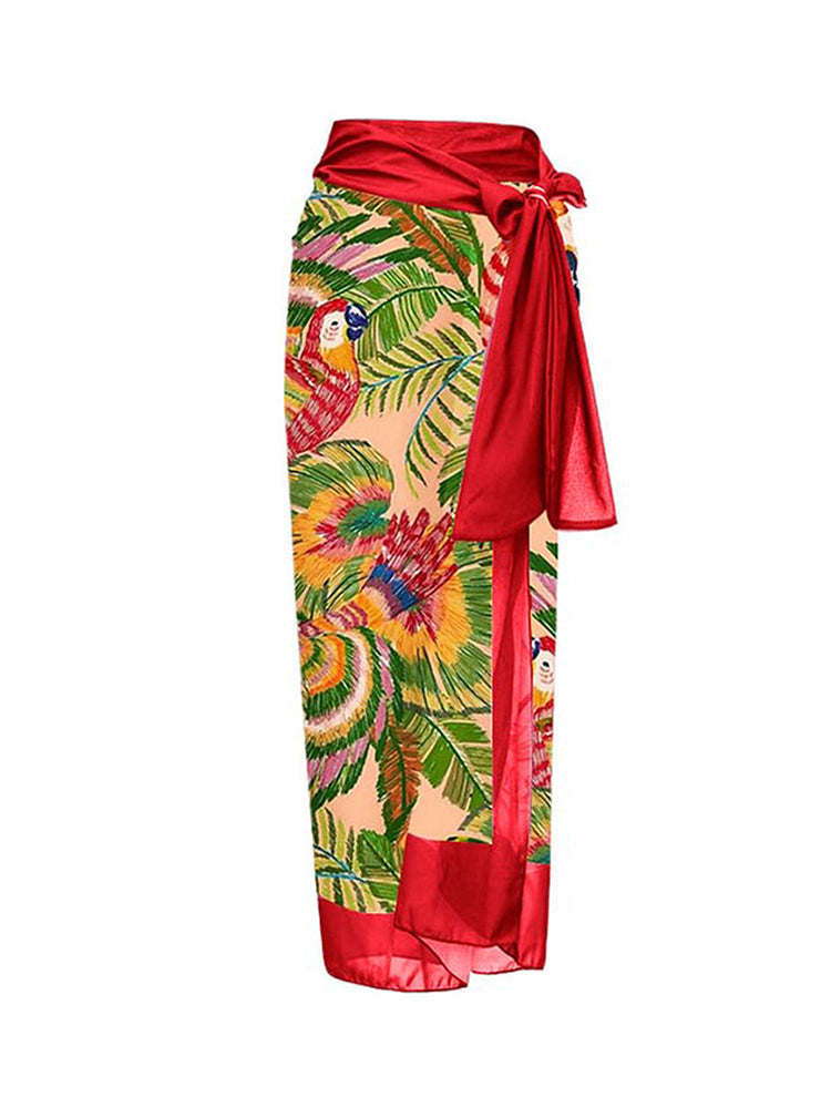 European Style One-Piece Swimsuit - 3D Floral Embroidery Swimwear