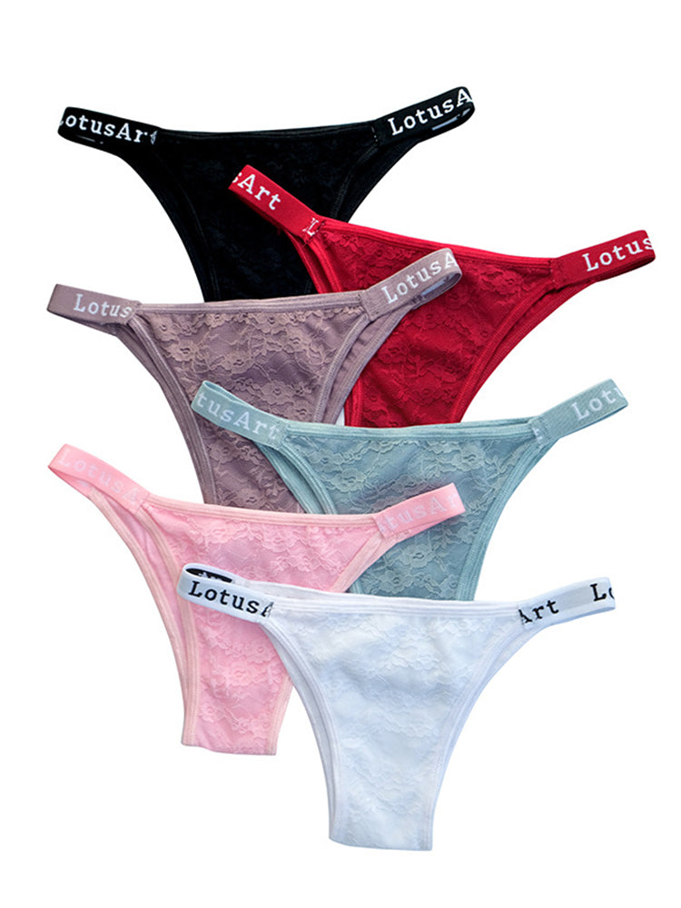 Low Waist Sexy Lace Thong Panties