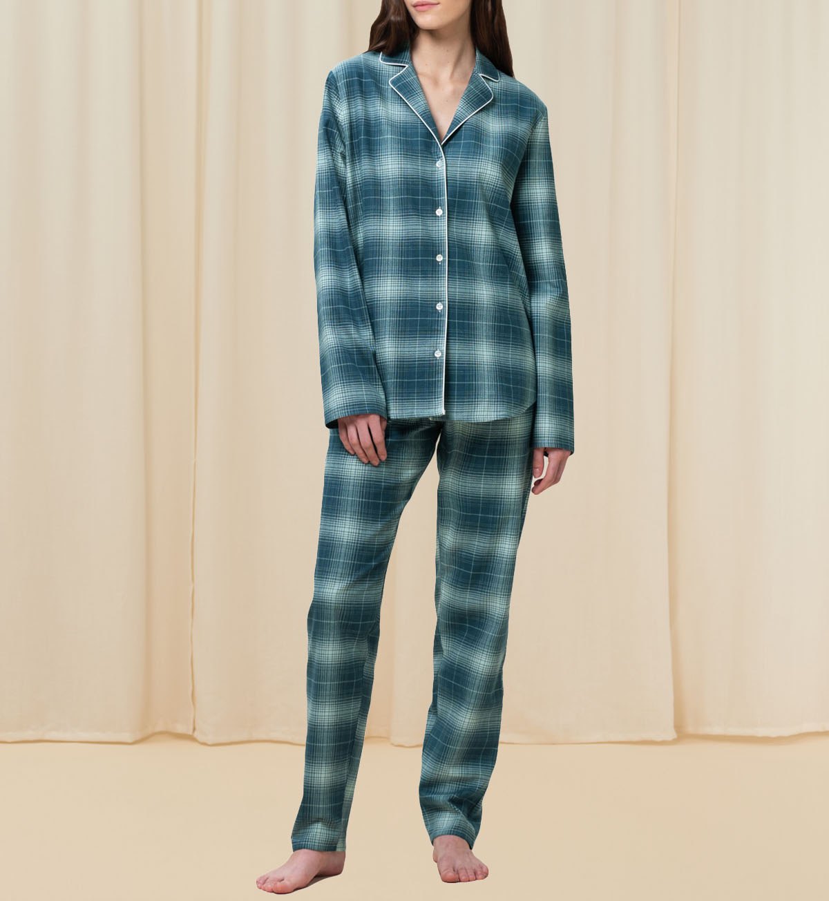 Boyfriend PW X BOYFRIEND Blue Check Cotton Pajama Set