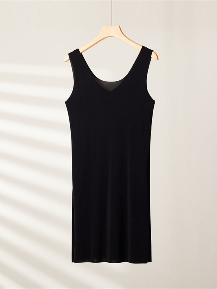 Seamless Short Ice Silk Nightdress