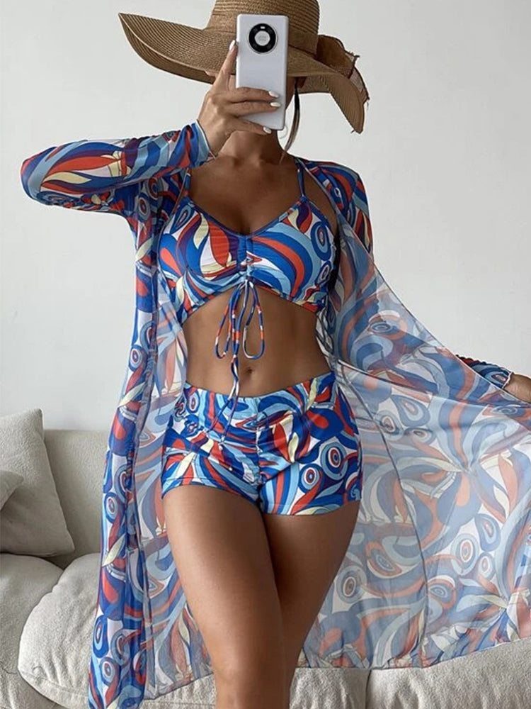 Women's Sexy 3-Piece European Swimwear Set