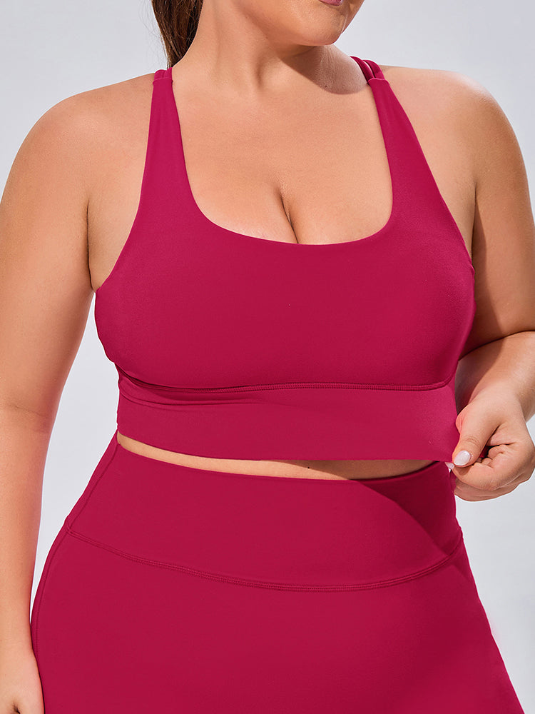 Seamless High Elastic Breathable Sports Bra and Leggings Two-Piece Fitness Set