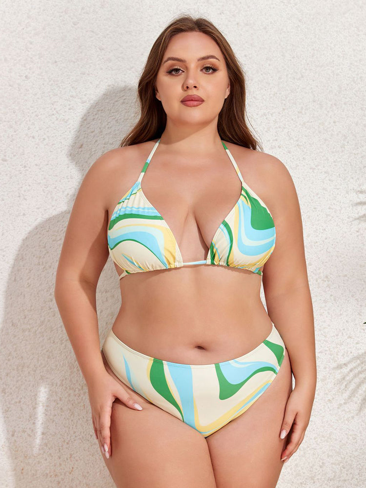 Women's Plus Size 3-Piece Bikini Set