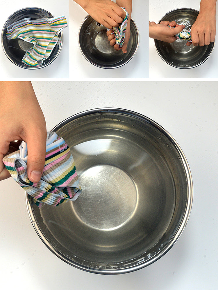 Colorful Striped Ribbed Cotton Briefs&nbsp;