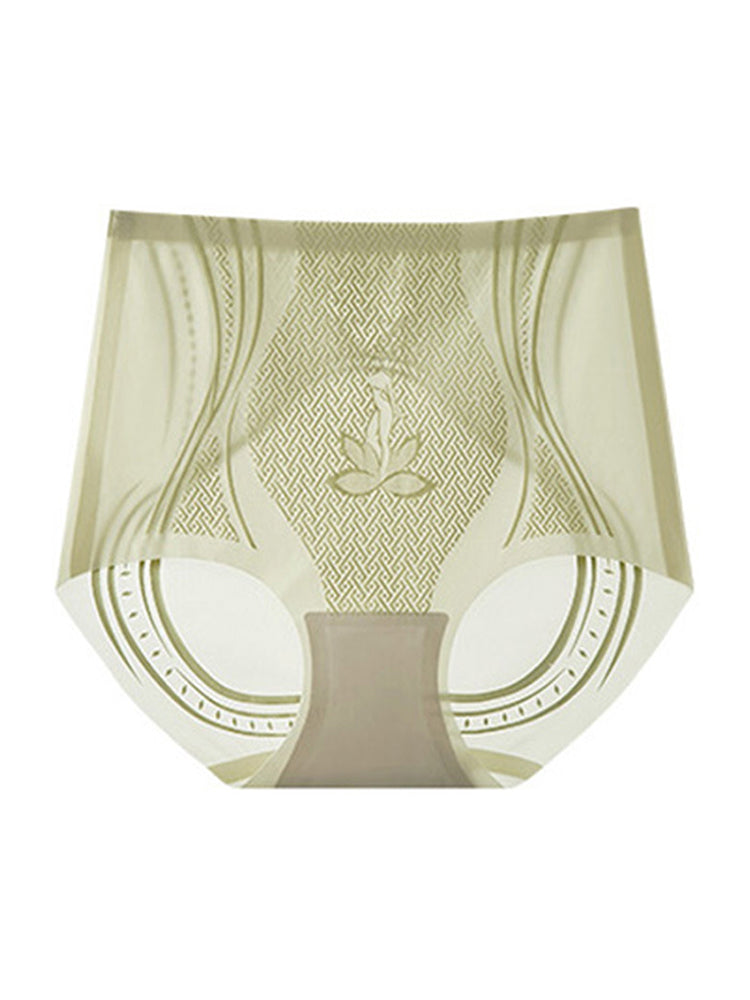 High Waist Ice Silk Cool Tummy Control Briefs
