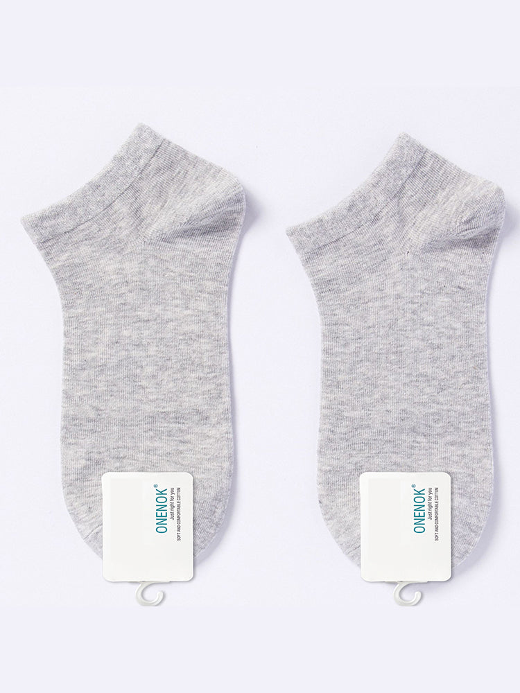 Women's Pure Cotton Candy Color Casual Short Socks