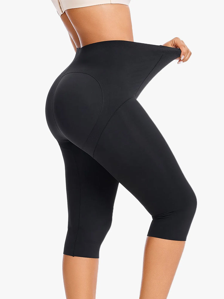 Post-Liposuction High-Waisted Compression Shorts for Women