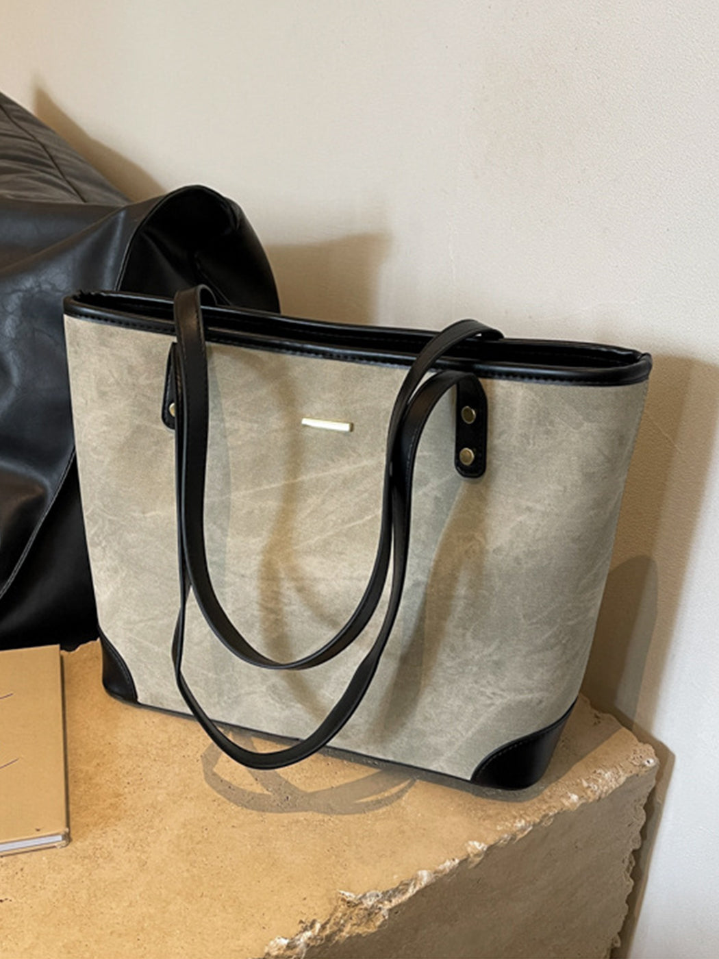 Fashion Textured Large Capacity Tote Shoulder Bag