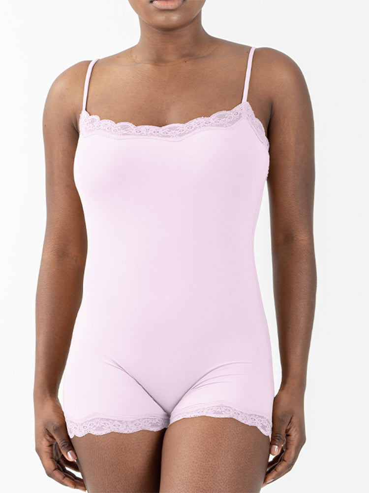 Seductive Lace Strap Bodysuit for Women