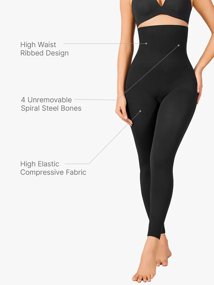 Seamless Butt Lift High Rise Shapewear Leggings Tummy Control Tights