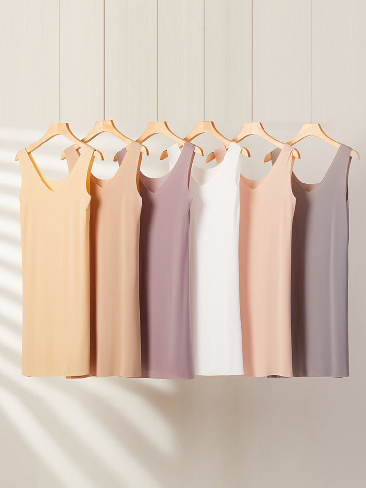 Seamless Short Ice Silk Nightdress
