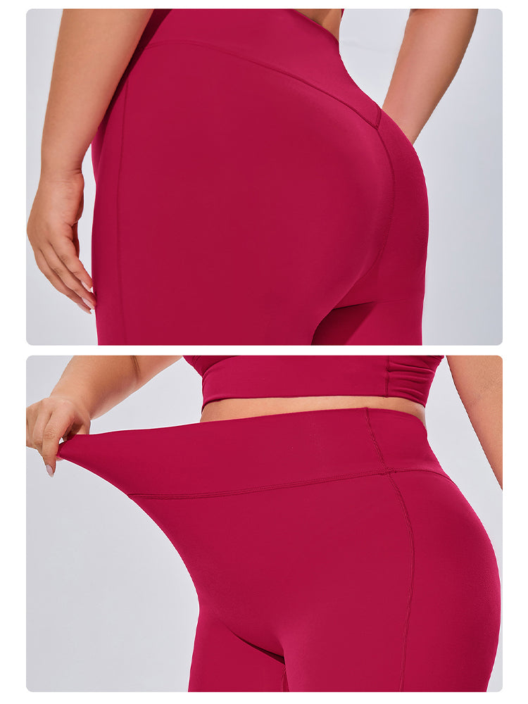 Seamless High Elastic Breathable Sports Bra and Leggings Two-Piece Fitness Set