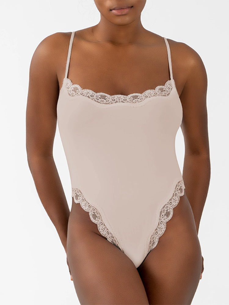 Seductive Lace Strap Bodysuit for Women