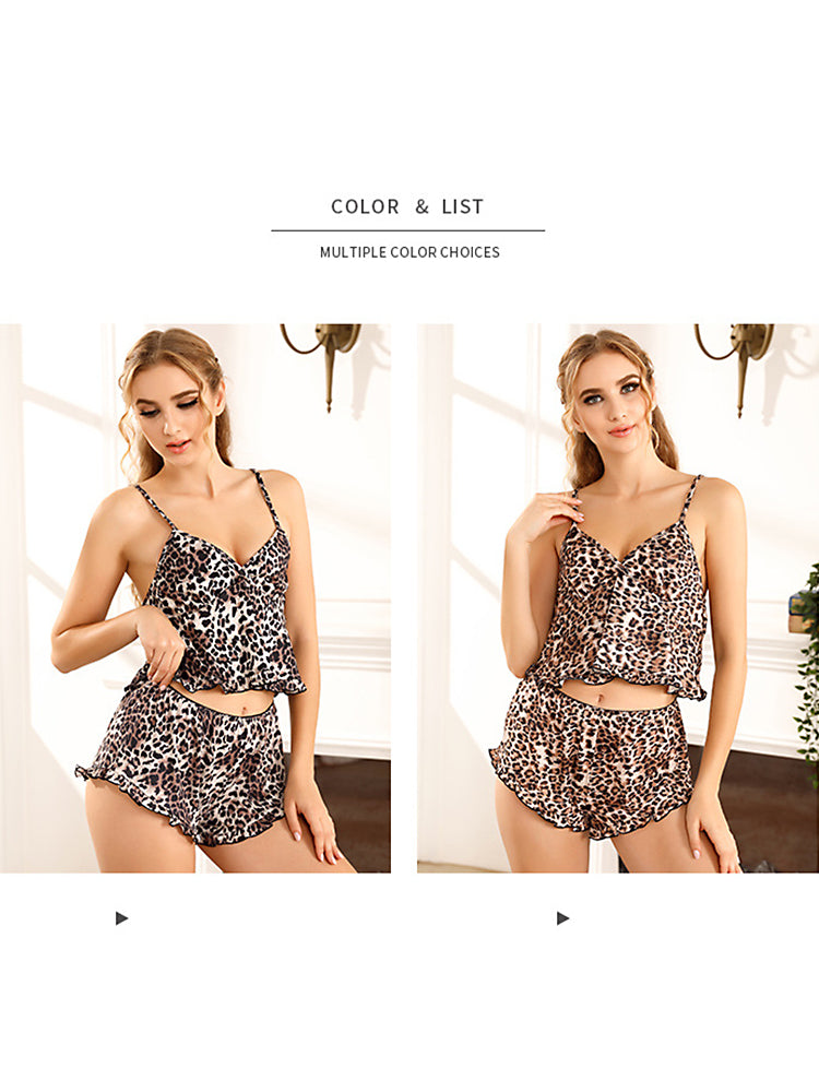Printed Knit Loungewear Pajama Set