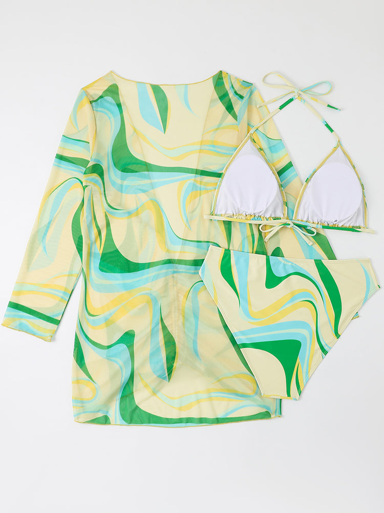 Women's Plus Size 3-Piece Bikini Set