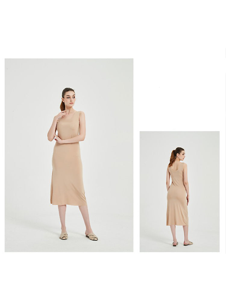 Sexy Seamless Long Ice Silk Slip Night Dresses&nbsp;