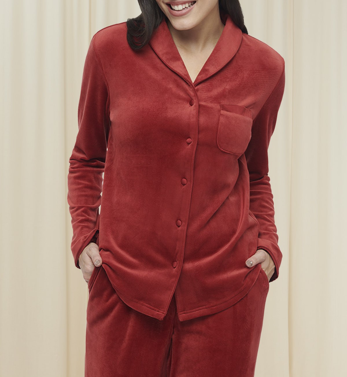 Mix & Match VELOUR BOYFRIEND TOP