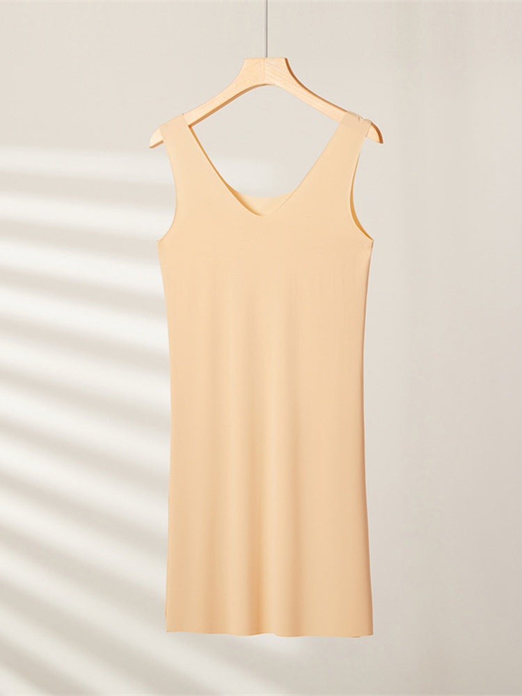 Seamless Short Ice Silk Nightdress